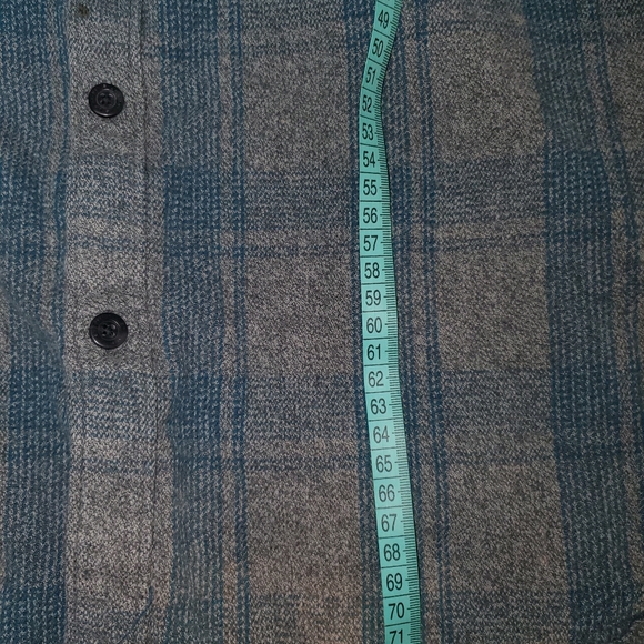 QuickSilver Modern Fit Mens Button Down Gray Plaid Long Sleeve Shirt Flannel - Picture 6 of 7